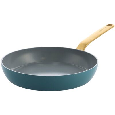 Greenpan Evolution Frypan 24cm - Black Blue/Gold 10cm H x 50cm L x 28cm W Greenpan Evolution Frypan 24cm - Black Blue/Gold 10cm H x 50cm L x 28cm W