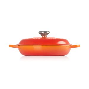 Le Creuset Cast Iron Shallow Casserole orange 30cm