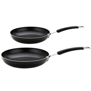 Meyer induction Compatible Non-Stick Dishwasher Safe Stainless Steel - Frying Pan Set - 20cm and 28cm black/gray 15.0 H cm