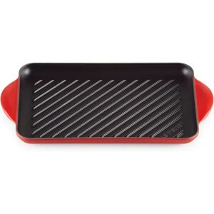 Le Creuset Cast Iron Rectangular Grill 32cm red/gray/brown