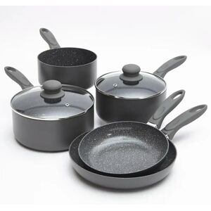 Cermalon Durastone 5 Piece Grey Non-stick Cookware Set - Aluminium Pots & Frying Pans gray 2024.0 W cm