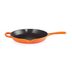 Le Creuset Cast Iron Frying Pan with Metal Handle 23cm orange