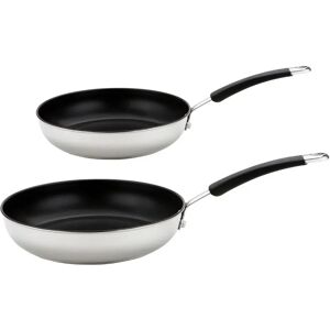 Meyer induction Compatible Non-Stick Dishwasher Safe Aluminium - Frying Pan Set - 20cm and 28cm gray 15.0 H cm