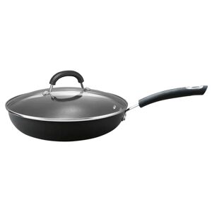 Circulon Total Hard Anodised induction Non-Stick Dishwasher Safe 30cm Frying Pan with Toughened Glass Lid black/gray 12.0 H cm