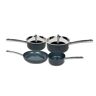 Belfry Kitchen 4 Piece Hard-Anodized Aluminum Non Stick Cookware Set brown/gray