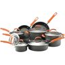 Rachel Ray Rachael Ray 14 Piece Hard-Anodized Aluminium Non Stick Cookware Set brown/gray