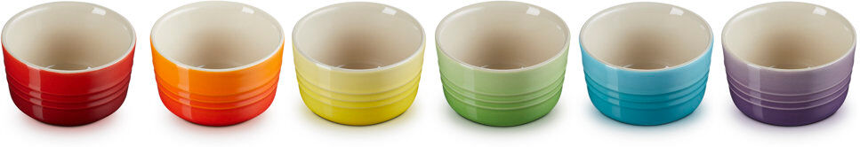 Le Creuset Rainbow Gifting 3.51ml Stoneware Dessert Bowl Blue;Green;Red;Yellow;Orange;Purple 3.51ml