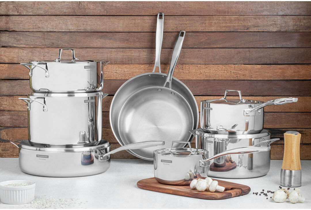 Tramontina 8 Pcs. Tri-Ply Cookware Set 8
