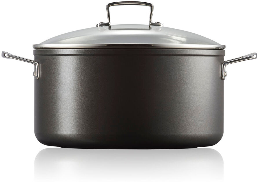 Le Creuset Toughened Non-Stick Deep Casserole 24cm Black 28cm