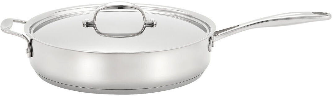 Stellar 7000, 28cm Stainless Steel Non-Stick Sauté Pan with Stainless Steel Lid, 3.5L Silver 28 cm