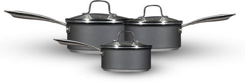 Symple Stuff Union 3 Piece Aluminium Non Stick Cookware Set Symple Stuff 23cm H X 23cm W X 10cm D Symple Stuff Union 3 Piece Aluminium Non Stick Cookware Set Symple Stuff 23cm H X 23cm W X 10cm D