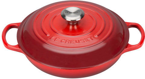 Le Creuset Signature Cast Iron Shallow Casserole 30cm Le Creuset Colour: Cerise  - Size: Mini (Under 3 Quarts) Le Creuset Signature Cast Iron Shallow Casserole 30cm Le Creuset Colour: Cerise  - Size: Mini (Under 3 Quarts)