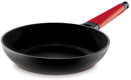 Castey Non-Stick Frying Pan Castey Colour: Black/Red, Size: 30cm  - Size: Castey Non-Stick Frying Pan Castey Colour: Black/Red, Size: 30cm  - Size: