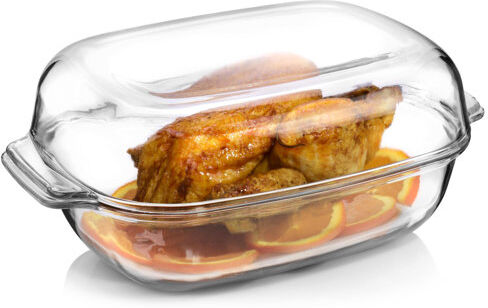 Symple Stuff Maelie 5.7 L Glass Rectangular Baking Dish Set with Lid Symple Stuff  - Size: 67cm H X 37cm W X 42cm D Symple Stuff Maelie 5.7 L Glass Rectangular Baking Dish Set with Lid Symple Stuff  - Size: 67cm H X 37cm W X 42cm D