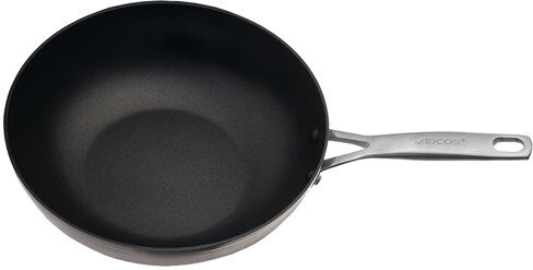 Arcos 28cm Non-Stick Aluminium Wok Arcos  - Size: 16cm H X 7cm W X 23cm D Arcos 28cm Non-Stick Aluminium Wok Arcos  - Size: 16cm H X 7cm W X 23cm D