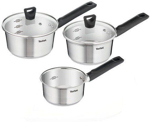 Tefal Simpleo 5 Piece Stainless Steel Non Stick Cookware Set Tefal  - Size: 36cm H X 16cm W X 19cm D Tefal Simpleo 5 Piece Stainless Steel Non Stick Cookware Set Tefal  - Size: 36cm H X 16cm W X 19cm D