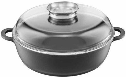 Dajar Tarurus 4.5 L Aluminium Round Casserole Dajar  - Size: 6cm H X 39cm W X 15cm D Dajar Tarurus 4.5 L Aluminium Round Casserole Dajar  - Size: 6cm H X 39cm W X 15cm D