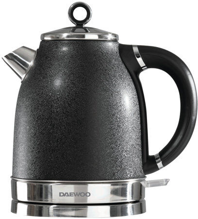 Daewoo Glace Noir 1.7L Stainless Steel Electric Kettle Daewoo 150cm H X 100cm W X 3cm D Daewoo Glace Noir 1.7L Stainless Steel Electric Kettle Daewoo 150cm H X 100cm W X 3cm D