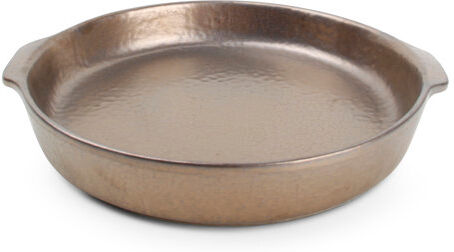 World Menagerie Priscilla Stoneware Round Baking Dish World Menagerie Colour: Gold 20cm H X 17cm W X 25cm D World Menagerie Priscilla Stoneware Round Baking Dish World Menagerie Colour: Gold 20cm H X 17cm W X 25cm D