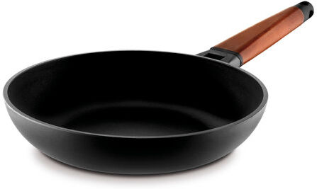 Castey Non-Stick Frying Pan Castey Colour: Black/Oak, Size: 26cm  - Size: 50cm Castey Non-Stick Frying Pan Castey Colour: Black/Oak, Size: 26cm  - Size: 50cm