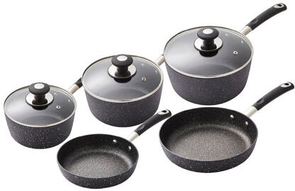 Tower 8 Pieces Aluminum Non-Stick Cookware Set Tower  - Size: Tower 8 Pieces Aluminum Non-Stick Cookware Set Tower  - Size: