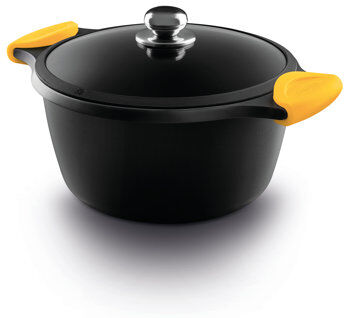 Castey Aluminium Round Casserole Castey Width: 20cm  - Size: 80cm H X 48cm W X 48cm D Castey Aluminium Round Casserole Castey Width: 20cm  - Size: 80cm H X 48cm W X 48cm D