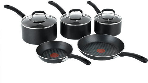 Tefal 8 Piece Aluminum Non Stick Cookware Set Tefal  - Size: 35cm Tefal 8 Piece Aluminum Non Stick Cookware Set Tefal  - Size: 35cm