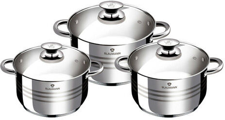 Blaumann Gourmet Line 6.1 L Pot Set with Lid Blaumann  - Size: 45cm H X 80cm W X 80cm D Blaumann Gourmet Line 6.1 L Pot Set with Lid Blaumann  - Size: 45cm H X 80cm W X 80cm D