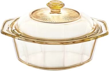 Symple Stuff Bergstrom Pyroceram Glass Round Casserole Symple Stuff Size: 1.5 L  - Size: Small