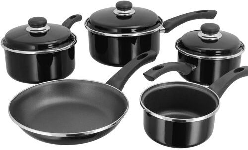 Judge 5 Piece Non-Stick Cookware Set Judge  - Size: 34cm H X 54cm W X 21cm D Judge 5 Piece Non-Stick Cookware Set Judge  - Size: 34cm H X 54cm W X 21cm D