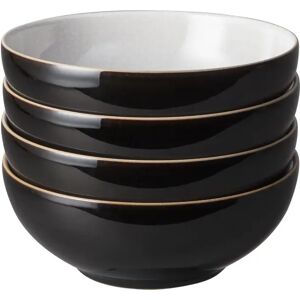 Denby Elements Cereal Bowls black 6.5 H x 17.0 W cm