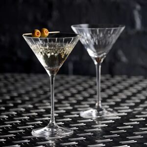 Dartington Crystal Limelight Mitre 210 ml Crystal Martini Glass Set 14.6 H x 9.5 W cm