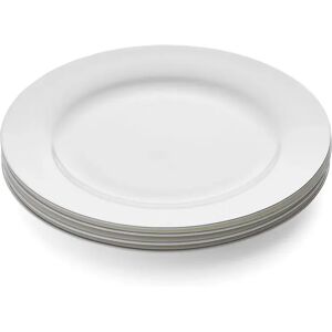 Royal Worcester Serendipity Platinum Dinner Plates white