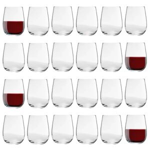 Argon Tableware - Corto Stemless Wine Glasses - Clear 11.0 H x 7.0 W cm