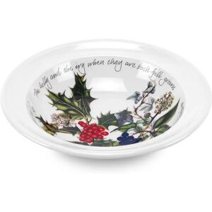 Portmeirion The Holly and the Ivy Cereal Bowls white 5.0 H x 16.5 W x 16.5 D cm