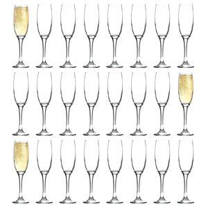 Argon Tableware - Classic Champagne Flutes - 220ml - Clear 23.0 H x 5.4 W cm