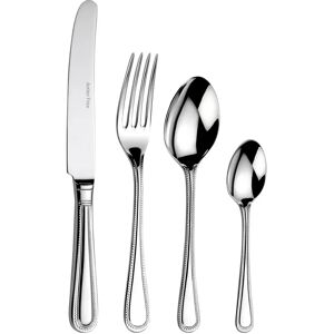 Arthur Price Bead 24 Piece 18/10 Stainless Steel Cutlery Set, Service for 6 gray