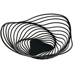 Alessi 18/10 Stainless Steel Fruit Bowl black 7.0 H x 26.0 W x 26.0 D cm