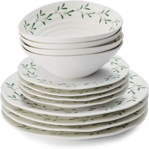 Sophie Conran Portmeirion Mistletoe 12 Piece Dinner Set white