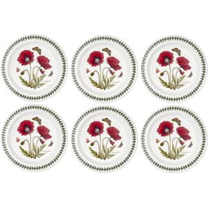 Portmeirion Botanic Garden Poppy Dinner Plates white