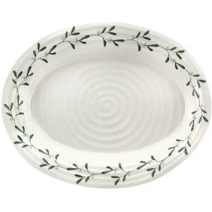 Sophie Conran Portmeirion Mistletoe Oval Platter white 1.0 H x 37.0 W x 37.0 D cm