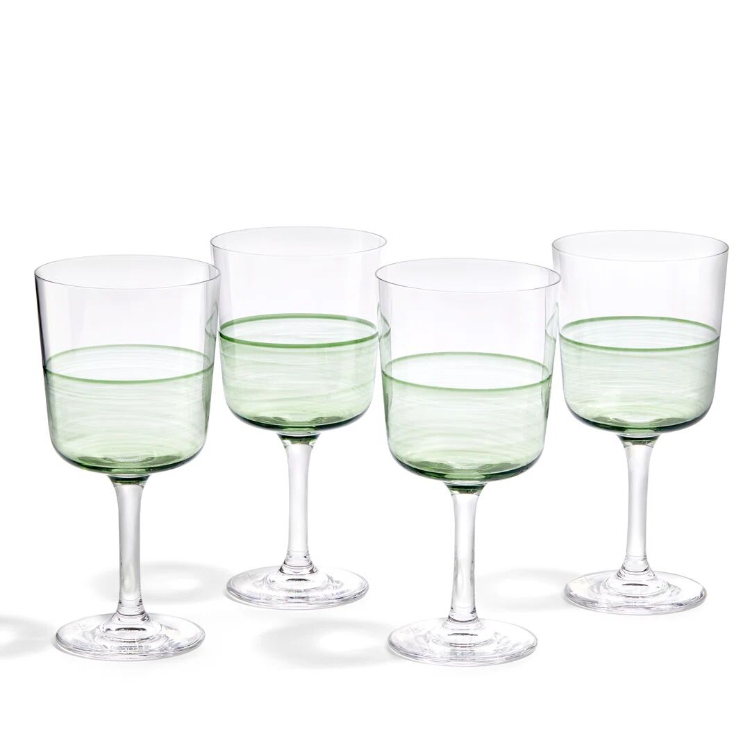 Royal Doulton, 1815 - Wine Glass Set 390 ml green 17.6 H x 8.6 W cm