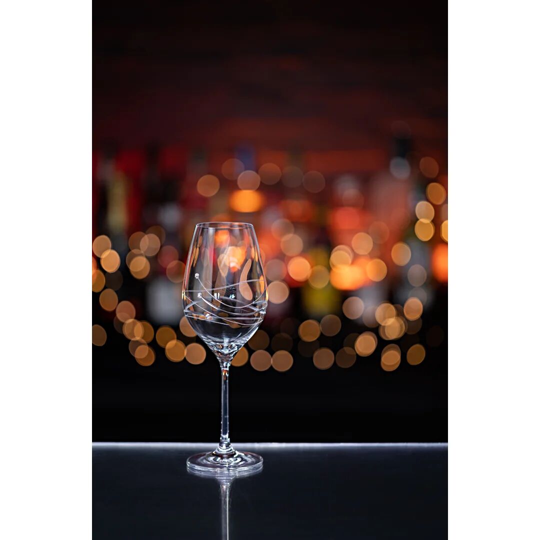 Dartington Crystal Glitz 330ml Wine Glass white 22.5 H x 7.0 W cm