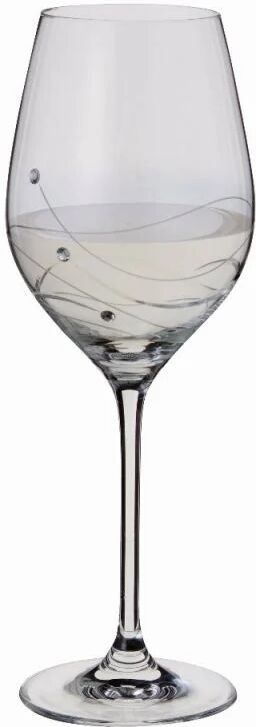 Dartington Crystal Glitz Crystal Wine Glass Set 24.0 H x 9.1 W cm