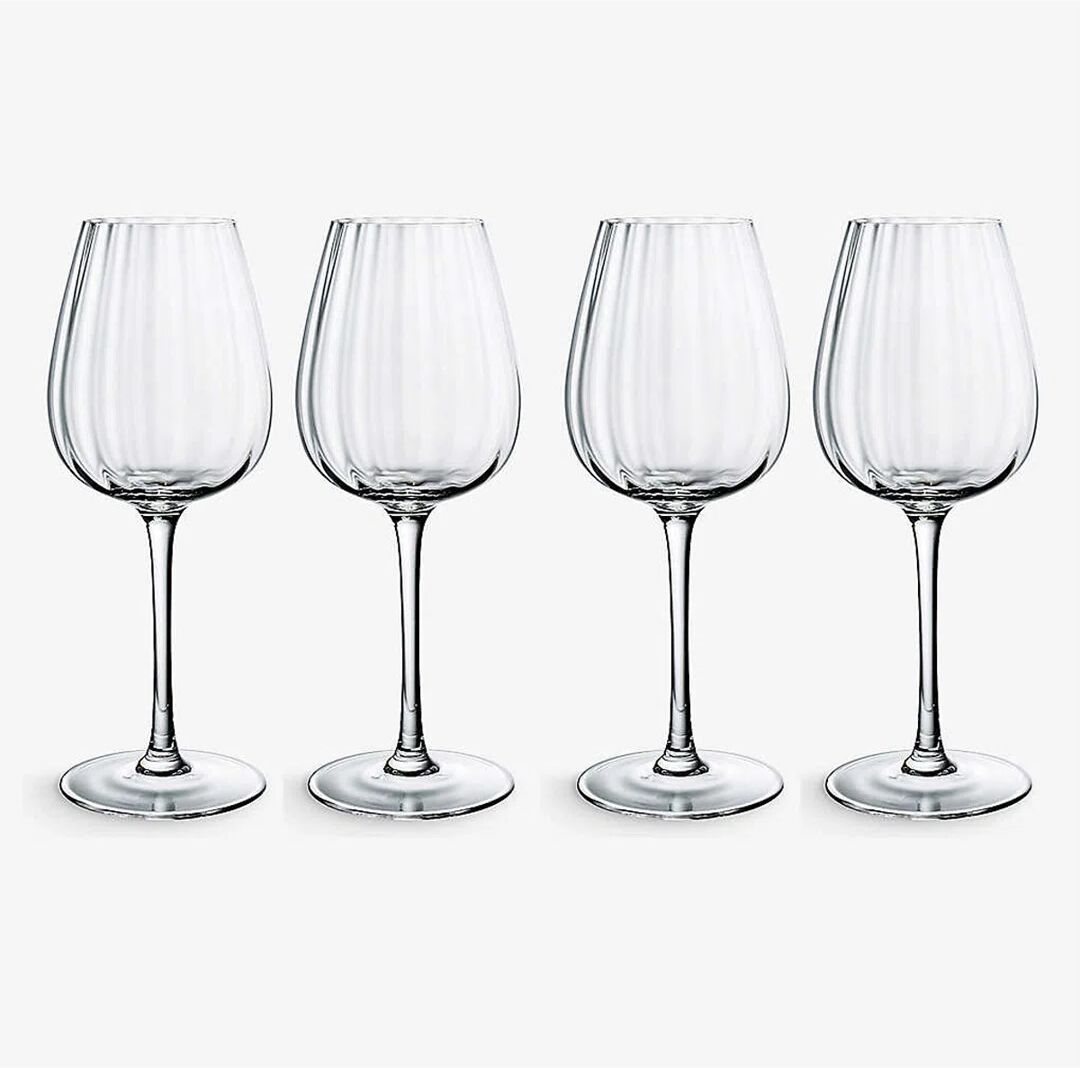 Villeroy & Boch Rose Garden Set Of 4 Red Wine Goblet Glasses red 24.0 H x 17.0 W cm