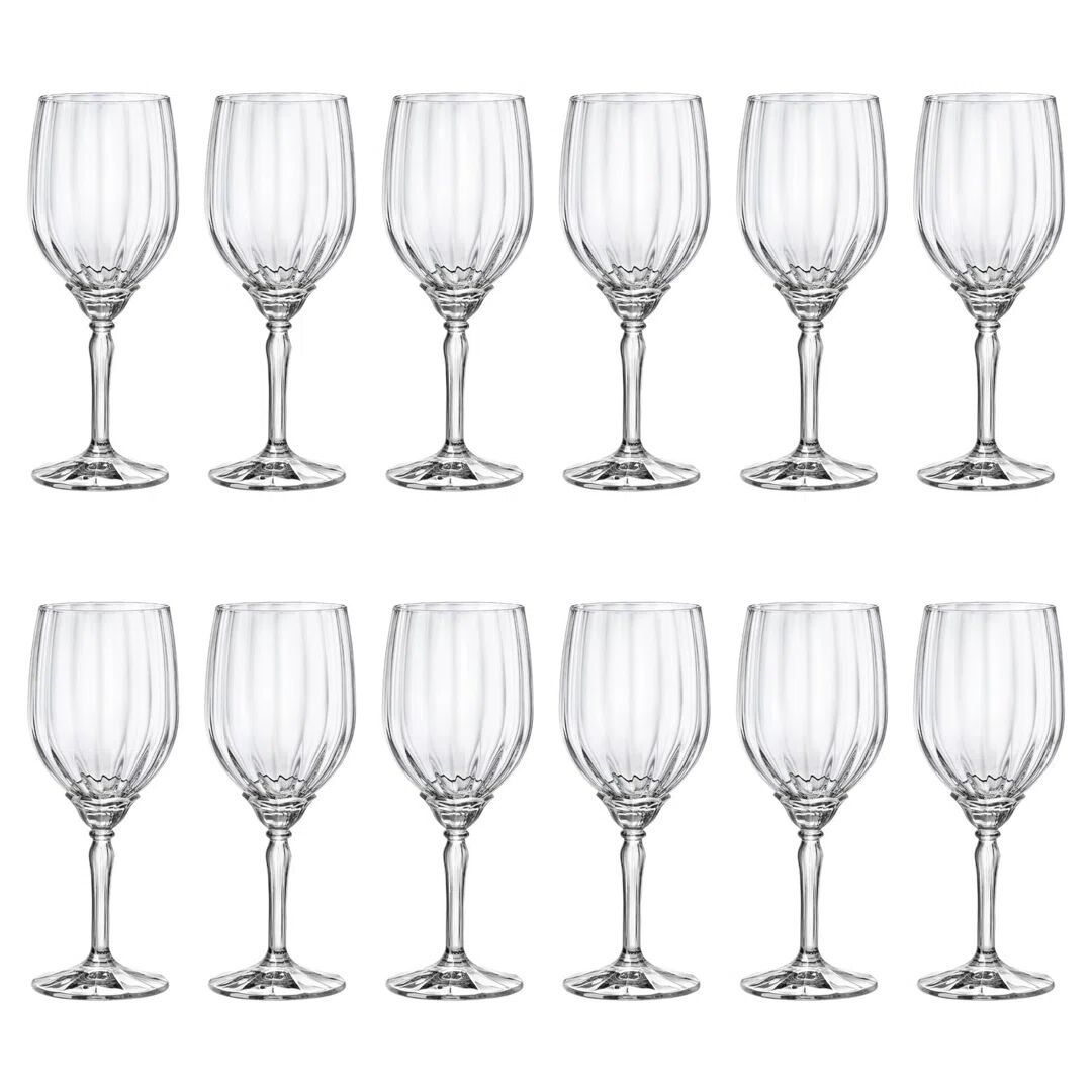 Bormioli Rocco Florian White Wine Glasses red 21.0 H x 8.0 W cm