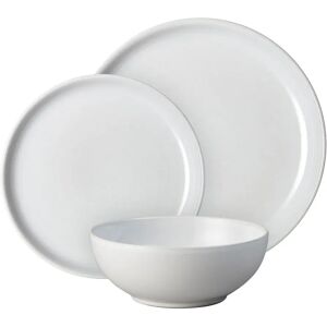 Denby Elements 12 Piece Dinnerware Set, Service for 4 white