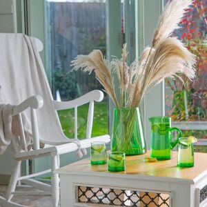 Nicola Spring - Recycled Glassware Set - 20pc green