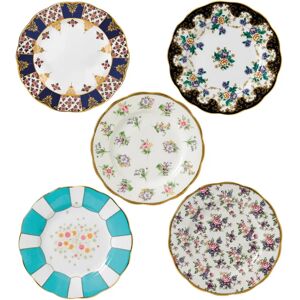 100 Years Of Royal Albert - Plate Set, 20cm (1900-1940) black/blue/gray/pink/white/yellow 20.0 W cm