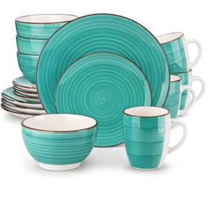 Vancasso BELLOAER 16 Piece Dinnerware Set, Service for 4 Green 16